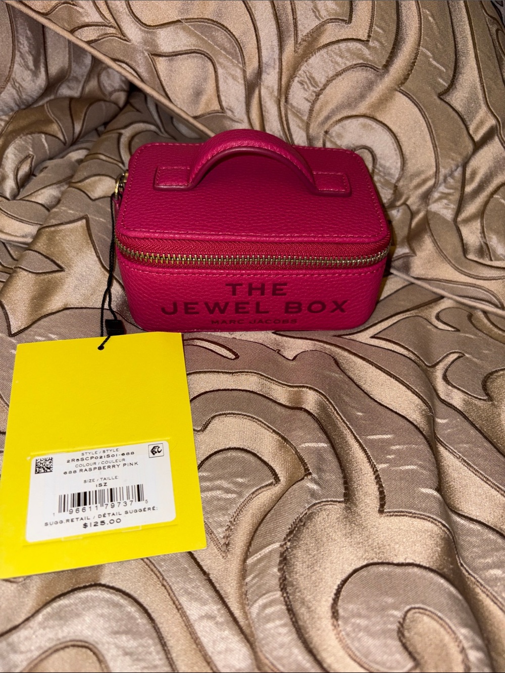 Marc Jacobs Jewel Box Mini Jewelry Case in Raspberry Pink NWT